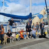 Canine Companions do DogFest 2023 on SV Osprey with SF Bay Sails © Hannah  Bels