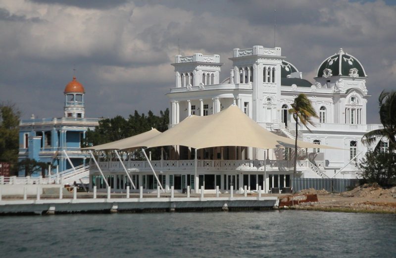 Cuban building with dock