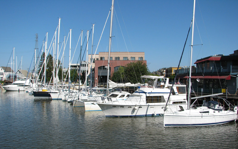 Petaluma downtown docks