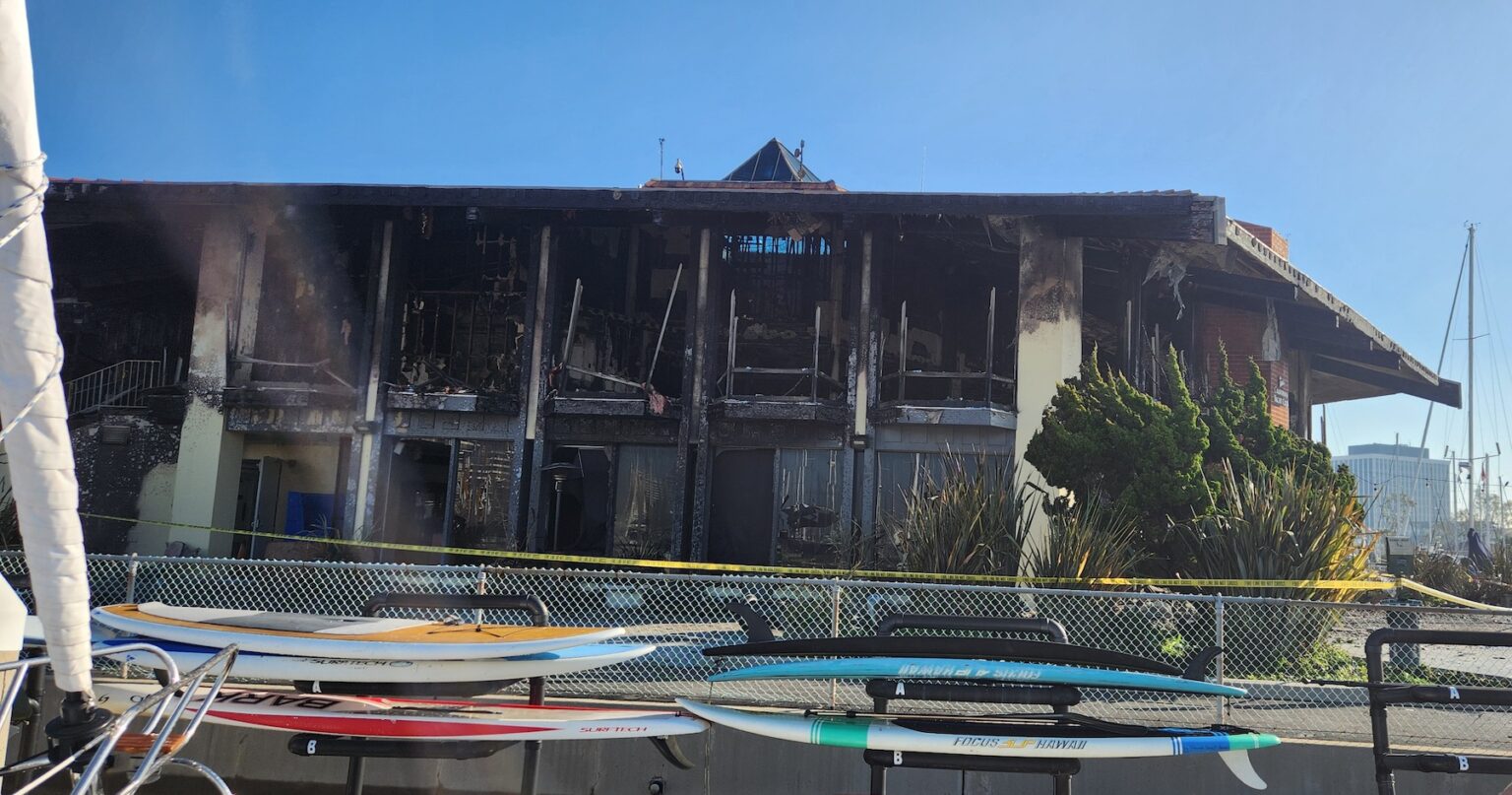 california yacht club on fire