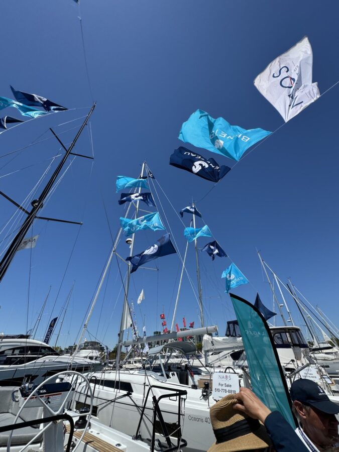 Pacific Sail & Power Boat Show flags