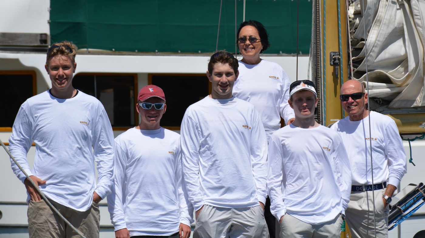 Kimball Livingston and youth sailing crew